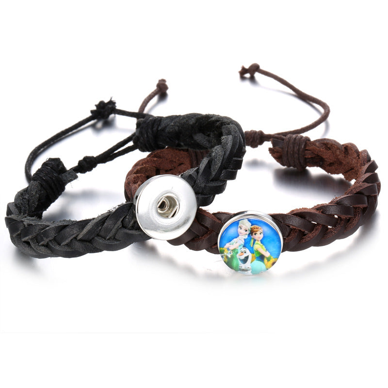 Vintage Leather DIY Snap Bracelet