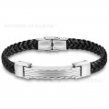 Silicone Bracelet Microfiber Titanium Steel Gold-plated Rose