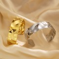 stainless steel bracelet C-shaped retro gold open bracelet