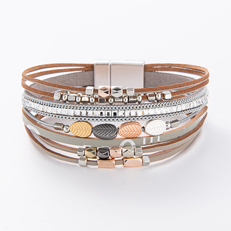 Boho Leather Multi-layer Bracelet