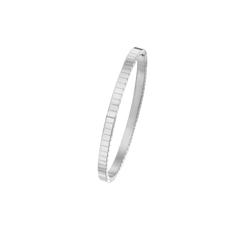 18K gold plated diamond retro stacked titanium steel bracele