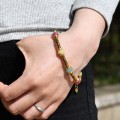 Retro texture color natural stone stitching titanium steel