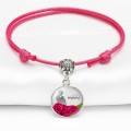 Color Series Time Gemstone Leather Bracelet