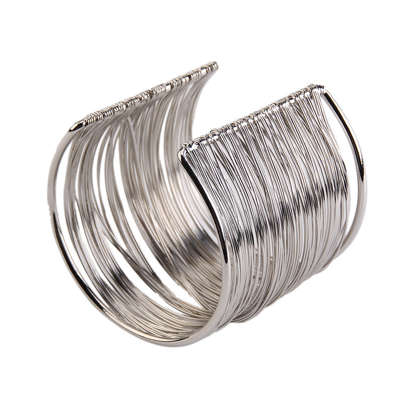 Iron Wire Metal Opening Bracelet