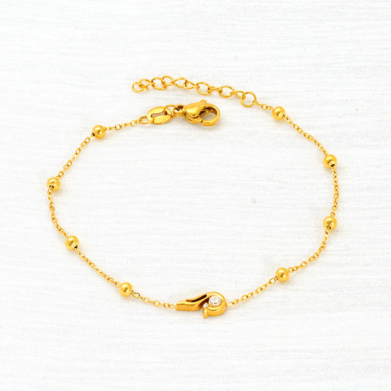 Commuter Titanium Steel Zirconia Bracelet