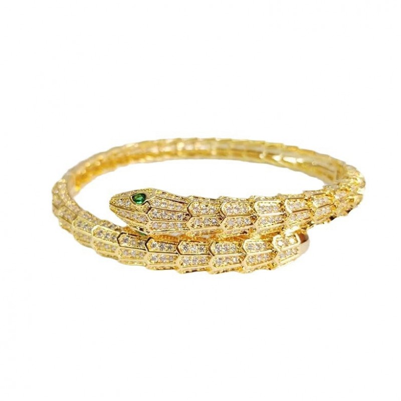 personality green eye snake bracelet