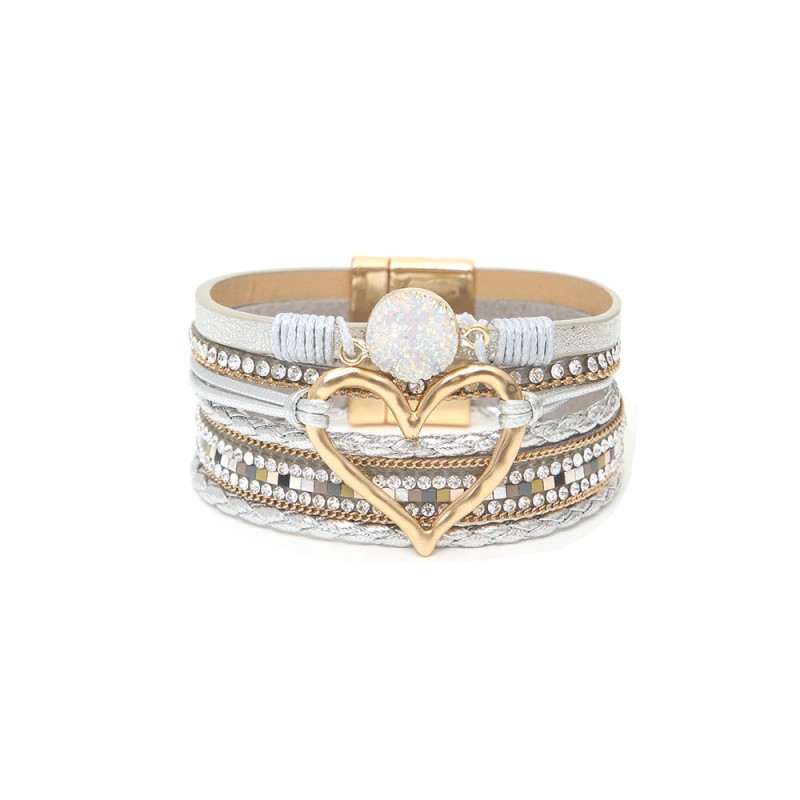 Bohemian Multi-layered Leather Handwoven Love Bracelet