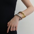 metal cross surround opening bracelet retro bracelet