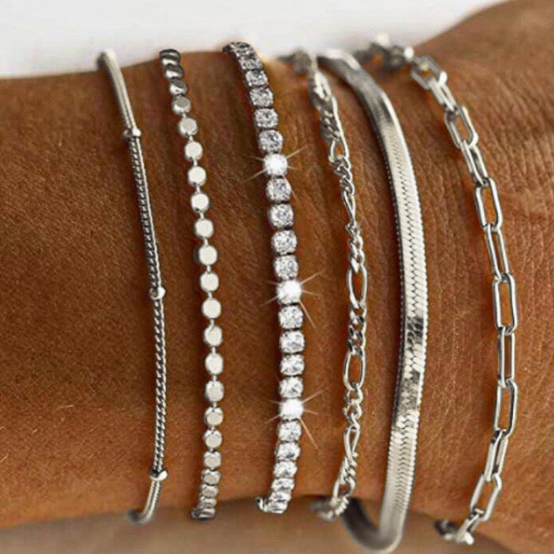 Bohemian Metal Chain 6-Piece Set Multilayer Chain