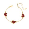 1 Fashion Simple Design Sense Red Metal Phnom Penh Love Cute