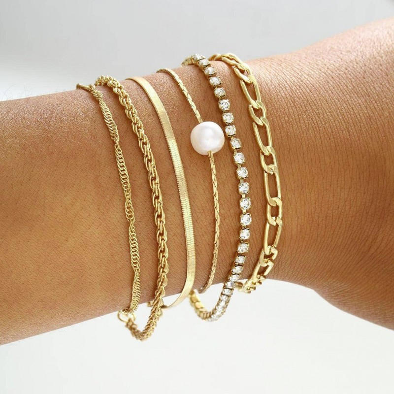 Bohemian Metal Chain 6-Piece Set Multilayer Chain