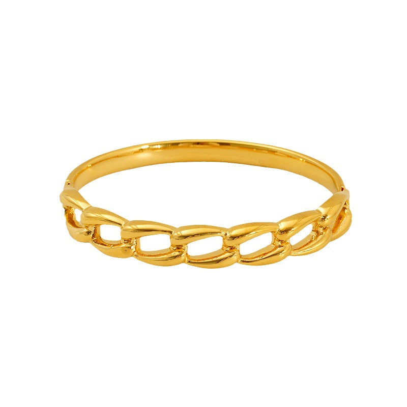 Electroplating non-fading titanium steel bracelet buckle bracelet