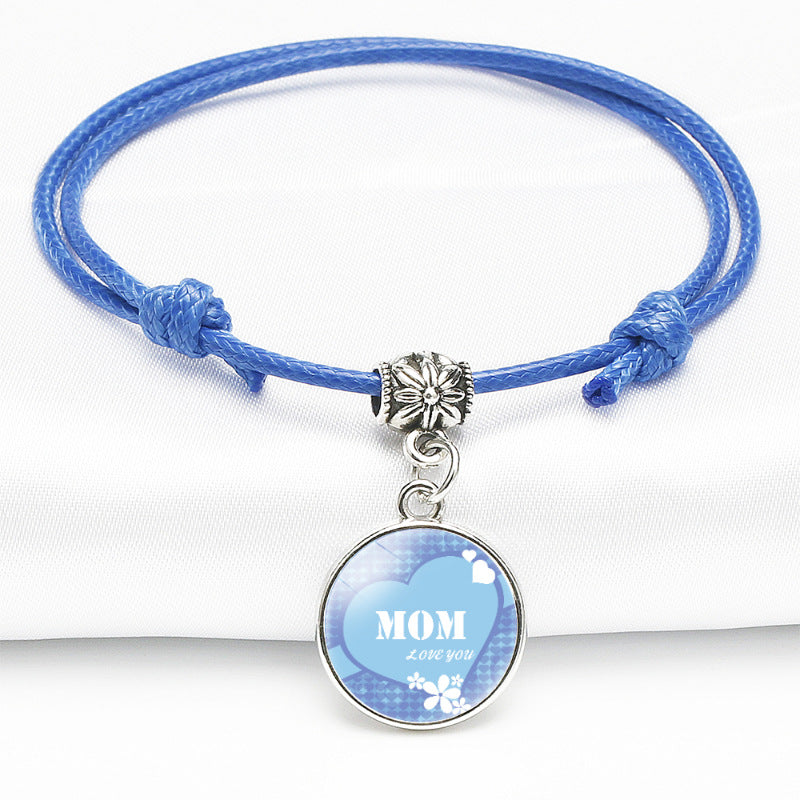Color Series Time Gemstone Leather Bracelet
