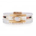 Bohemian Copper Design Crystal Stone Multilayer Ethnic Style Bracelet