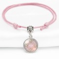Color Series Time Gemstone Leather Bracelet
