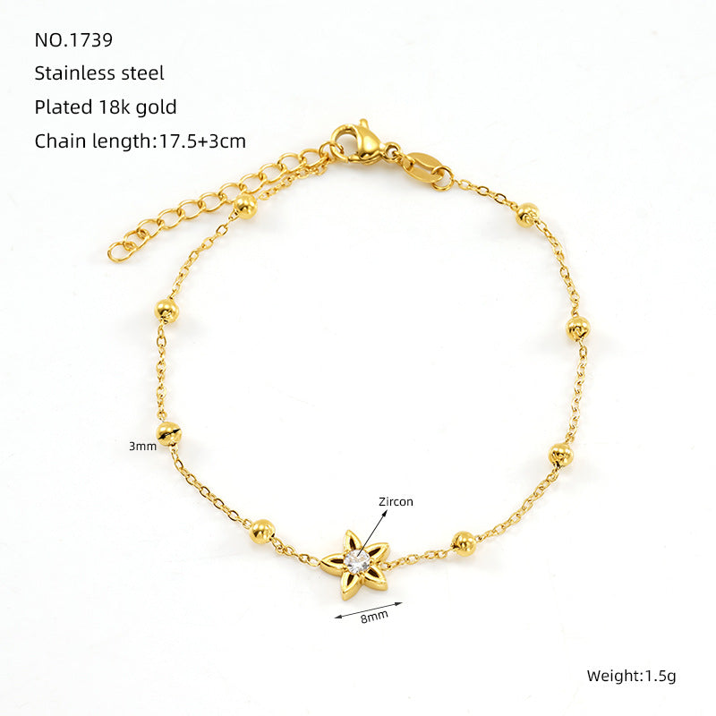 Commuter Titanium Steel Zirconia Bracelet