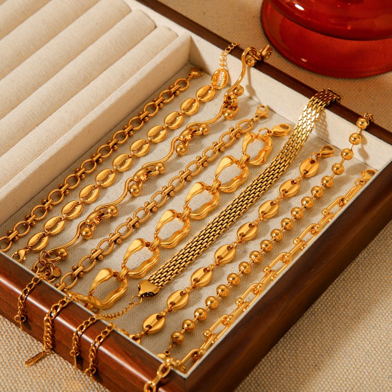Hot Selling 18K Gold Plated Bracelet Stainless Steel Bracelet