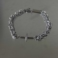 Cross Diamond-encrusted Double-layer ins Design Hip-hop Simp