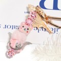 Acrylic Cute Bear Beaded Cartoon Animal Vertical Hole Beads 