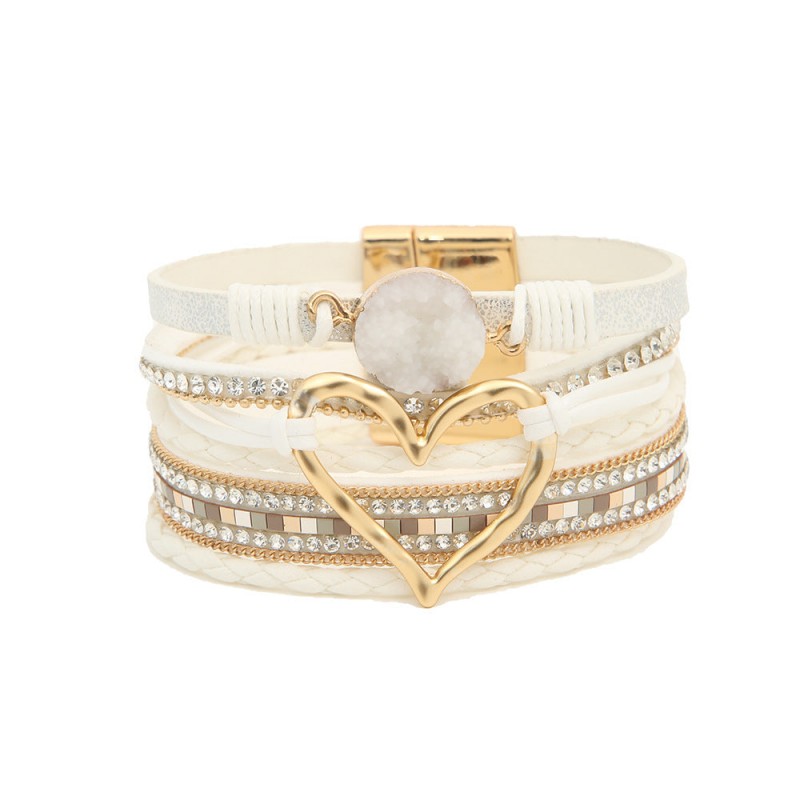 Bohemian Multi-layered Leather Handwoven Love Bracelet