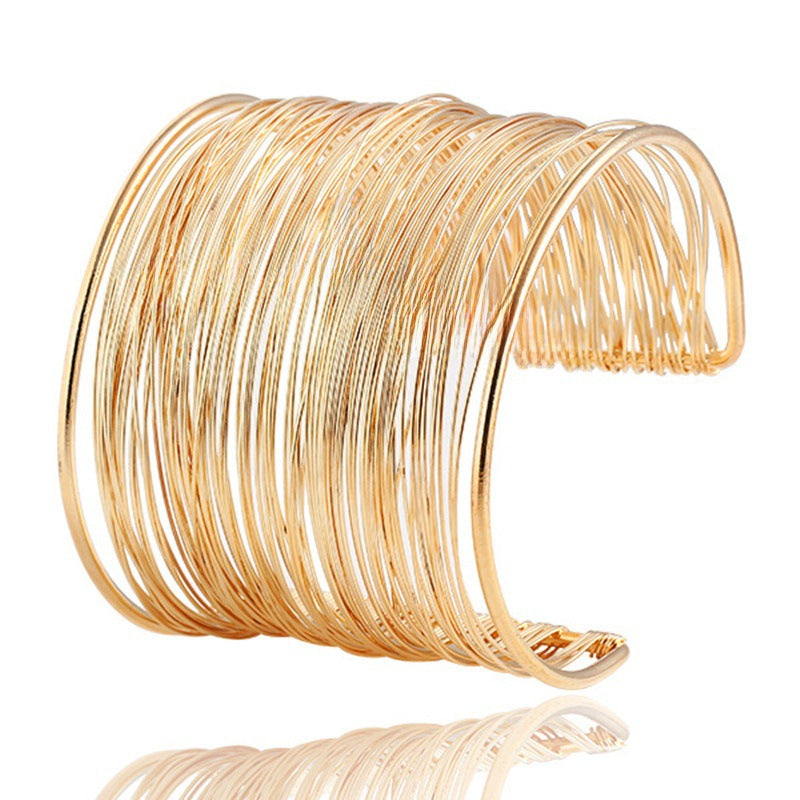 Iron Wire Metal Opening Bracelet
