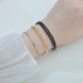 Stainless steel stylish six-sided polished Cuban chain