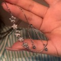 Cat's Eye Zirconia Star Pull-Out Adjustable Bracelet